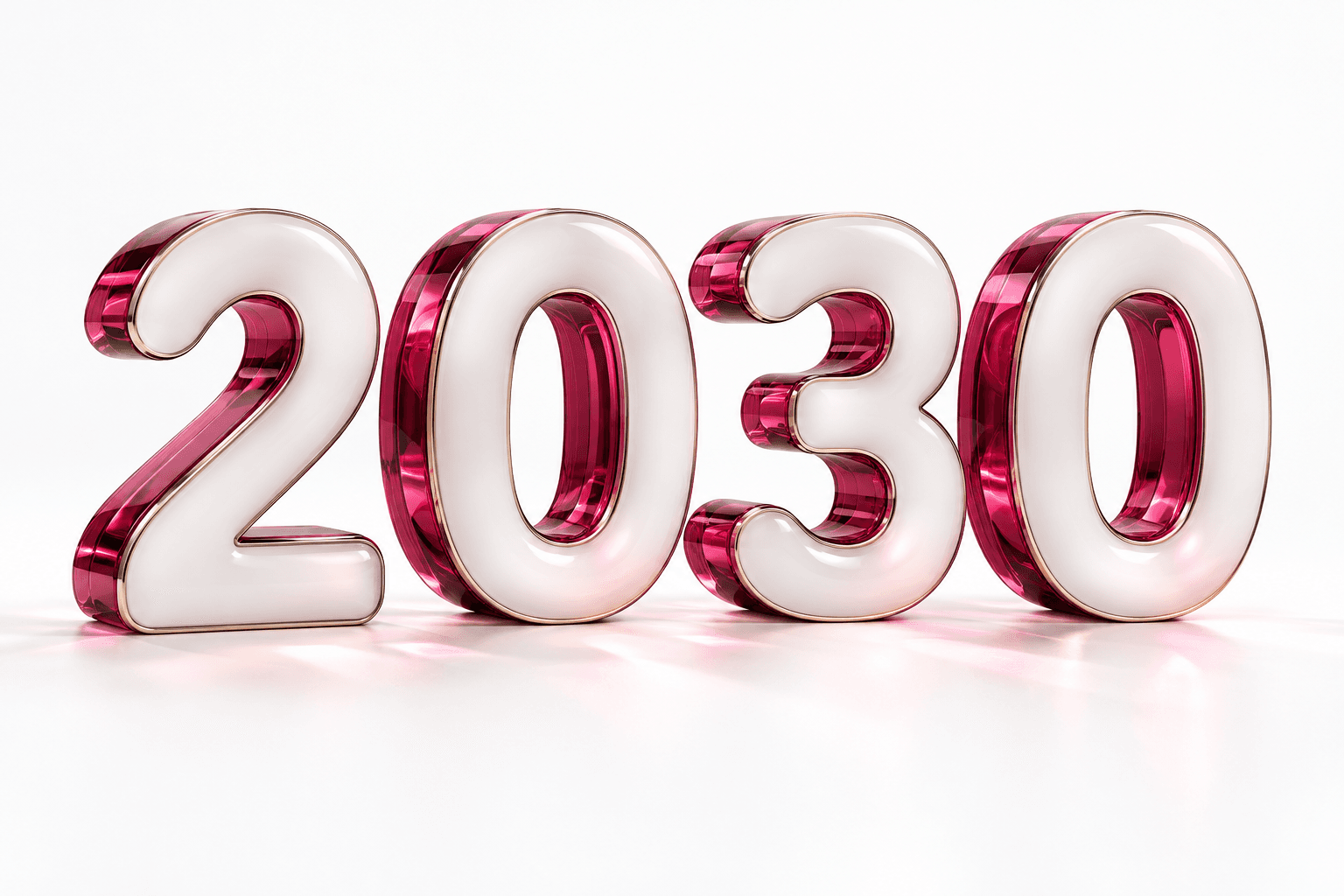 A glass and metal composition of 2030, illustrating a shared horizon.